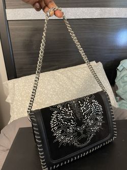 Stylish Lion Embellished Purse