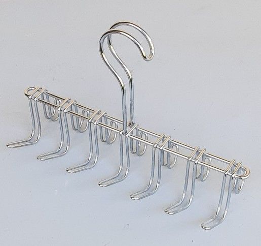 Chrome Metal Closet Rod Belt Hanger for 12 Belts