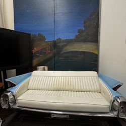 Authentic Blue Cadillac Sofa Prop