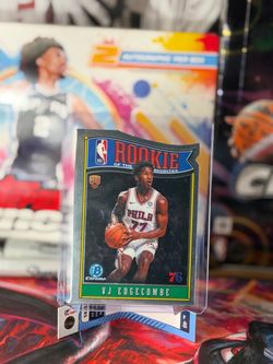 VJ Edgecombe Bowman Chrome dye cut Rookie Card 76ers