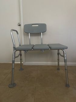 Medical Bath Transfer Bench with Back