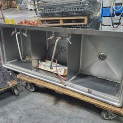 Stainless Steel 3 Bay Sink