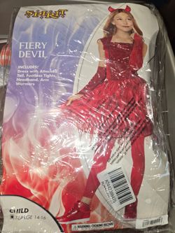 Fiery devil costume
