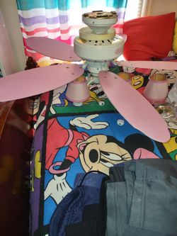 Pink Ceiling Fan