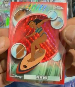 Topps Chrome Disney Nani Red Refractor Card 2/5