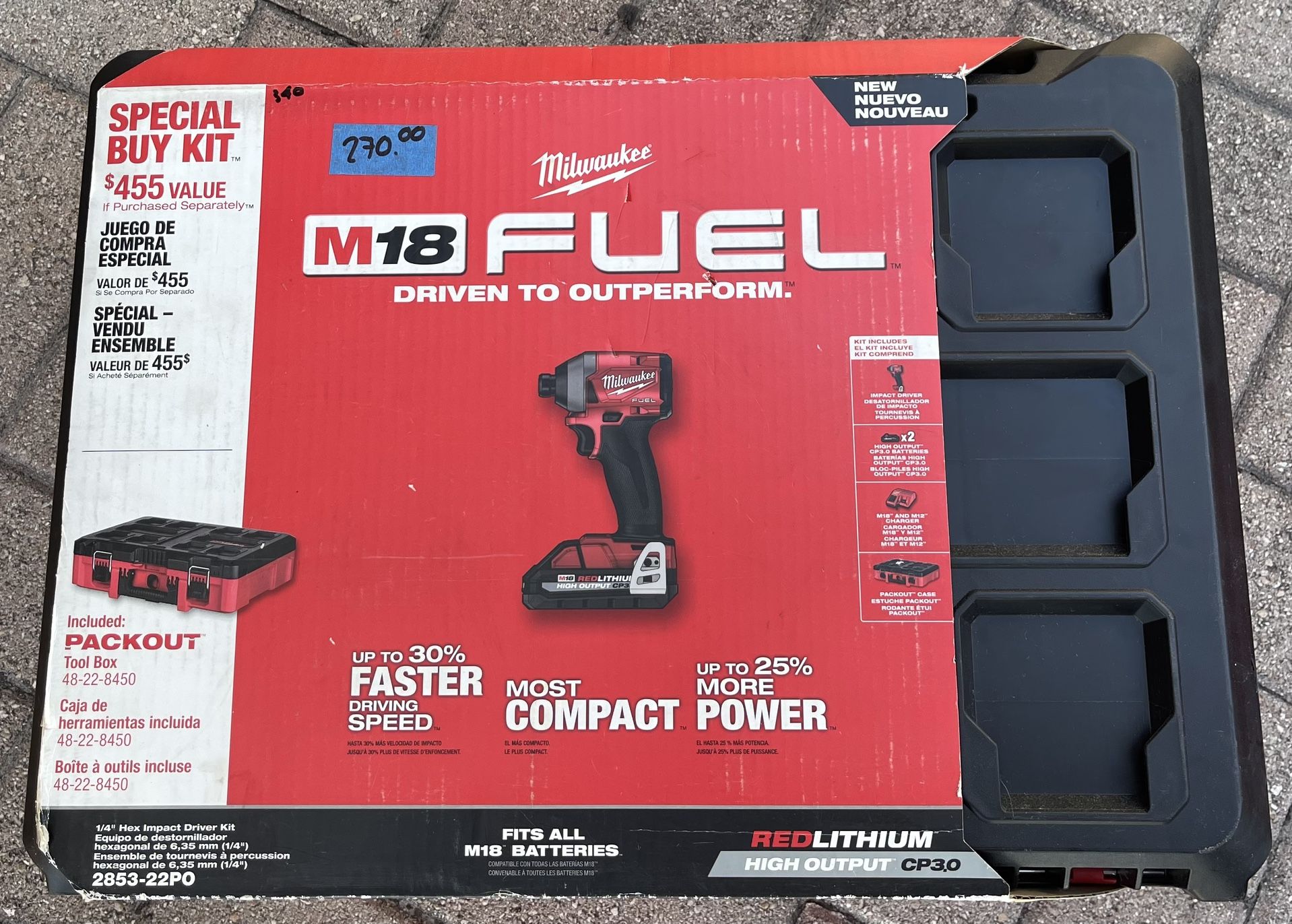 Milwaukee FUEL 1/4 Hex Impact PACKOUT (NEW)