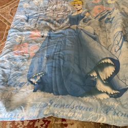 Cinderella Bed Cover Twin $15