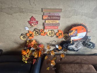 Fall and Halloween decorations