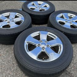 18” JEEP GRAND CHEROKEE COMMANDER WRANGLER DODGE DURANGO WE FINANCE RIMS WHEELS TIRES SET