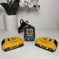 Dewalt (2) 2ah Battery & Charger 12v 20v 