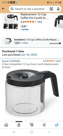 2 coffee pots for the Keurig duo coffee maker