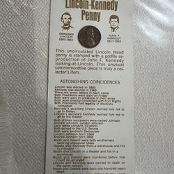 Lincoln - Kennedy Penny 1974 