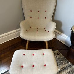 MidCentury Modern Chair & Ottoman