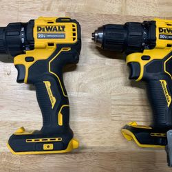 DEWALT ATOMIC 20V MAX Cordless Brushless Compact 1/2 in. Drill/Driver, $60each/cada Uno