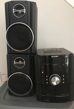 Sharp Stereo with 2 Speakers.