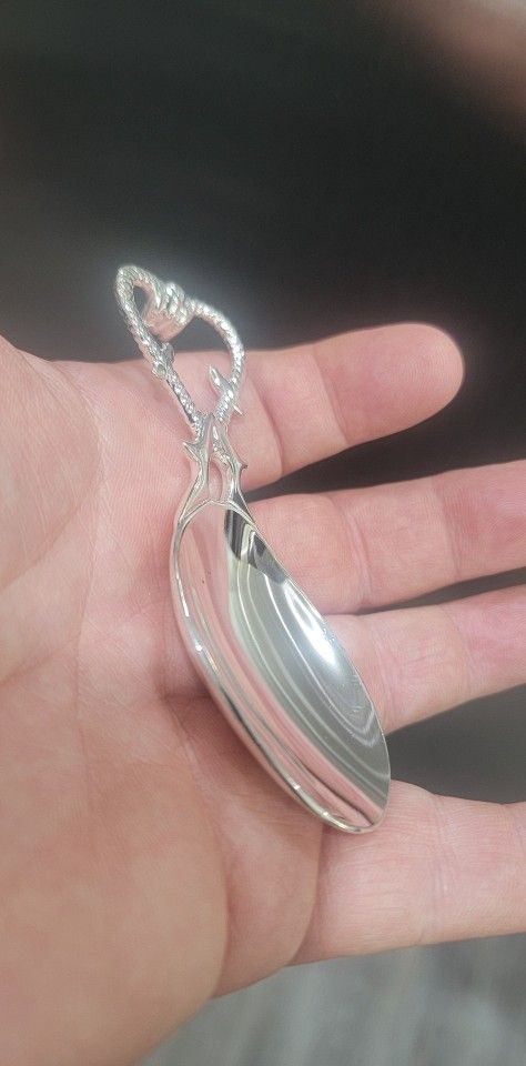 Vintage Antique Unused Silver Plate Decor Table Souvenir Spoon, usually sells $45 upwards.