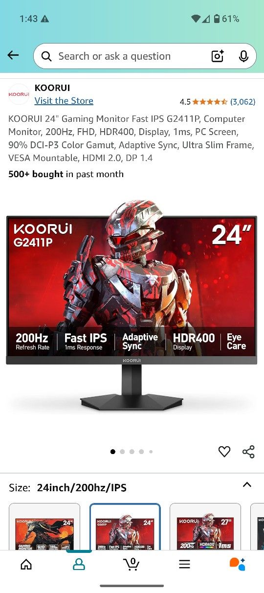 1080p 144hz Gaming Monitor