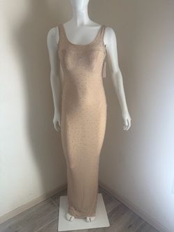 Nude mesh maxi dress - Marilyn Monroe inspired