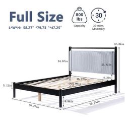 Brand new full size bed frame