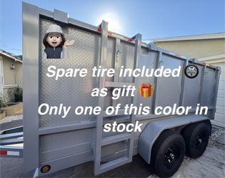 New 12ft Long Hydraulic Dump  Trailer 