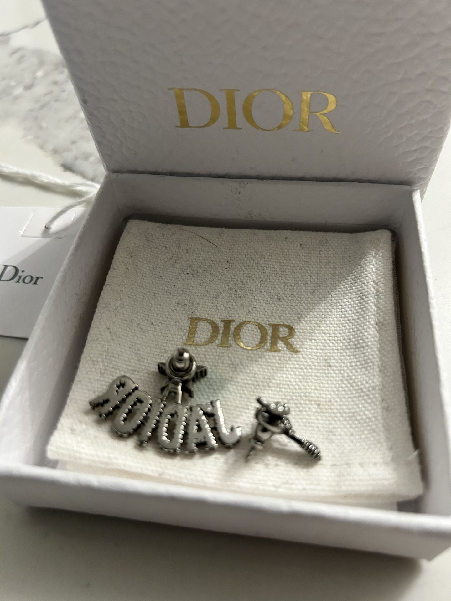 Authentic Christian Dior Earrings  Shoes