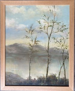 Whispers by the Lake Oil Painting