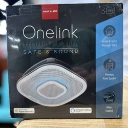 Onelink Safe & Sound Smart Smoke + Carbon Monoxide Alarm and Speaker with Amazon Alexa