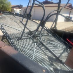 The Back Yard Pool Metal Table