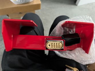 Red container Lock with Combination