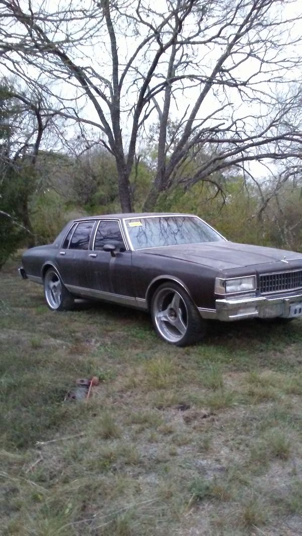 83 CHEVY CAPRICE W/ V8 MOTOR, FOR SALE OR TRADE for Sale in San Antonio, TX OfferUp
