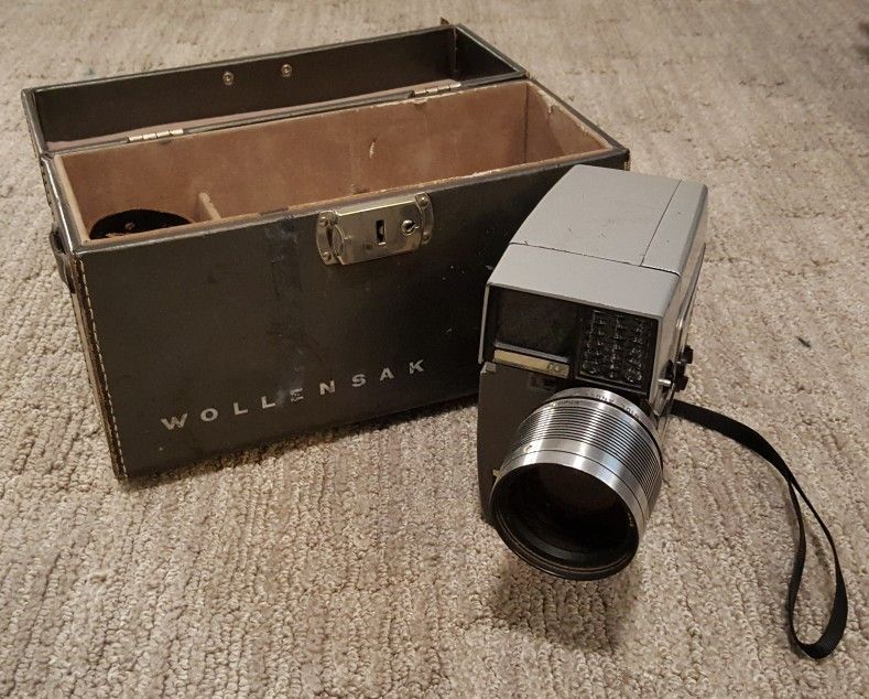 Wollensak Power Zoom, 8mm Eye-matic Spool, Vintage Movie Camera