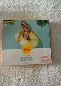 New inflatable bungalow swim tube size 42”