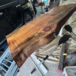 Handcrafted wooden standing Desk. Desk Manually Will Turn To Standing Desk.