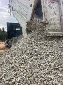 Crushed concrete base
