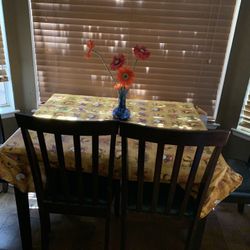 Mini Dining Room Table Set of 4 Chairs Breakfast table 