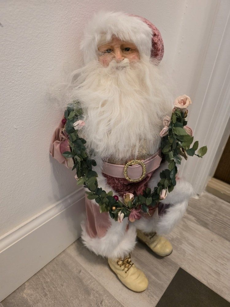 Brinn's Christmas Holiday English Garden Santa