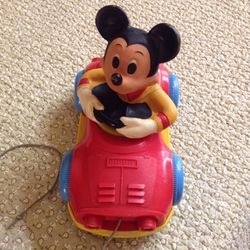 Mickey Mouse pull car $30.00  CASH. TEXT FOR PRICES. 
