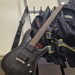 Schecter Guitar Research C-1 Platinum Electric Guitar Translucent Black