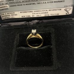 14k Gold & Diamond Engagement Ring By