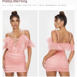 Pink Party Ruffle Dress