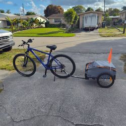 Bicycle With Cargo Trailer