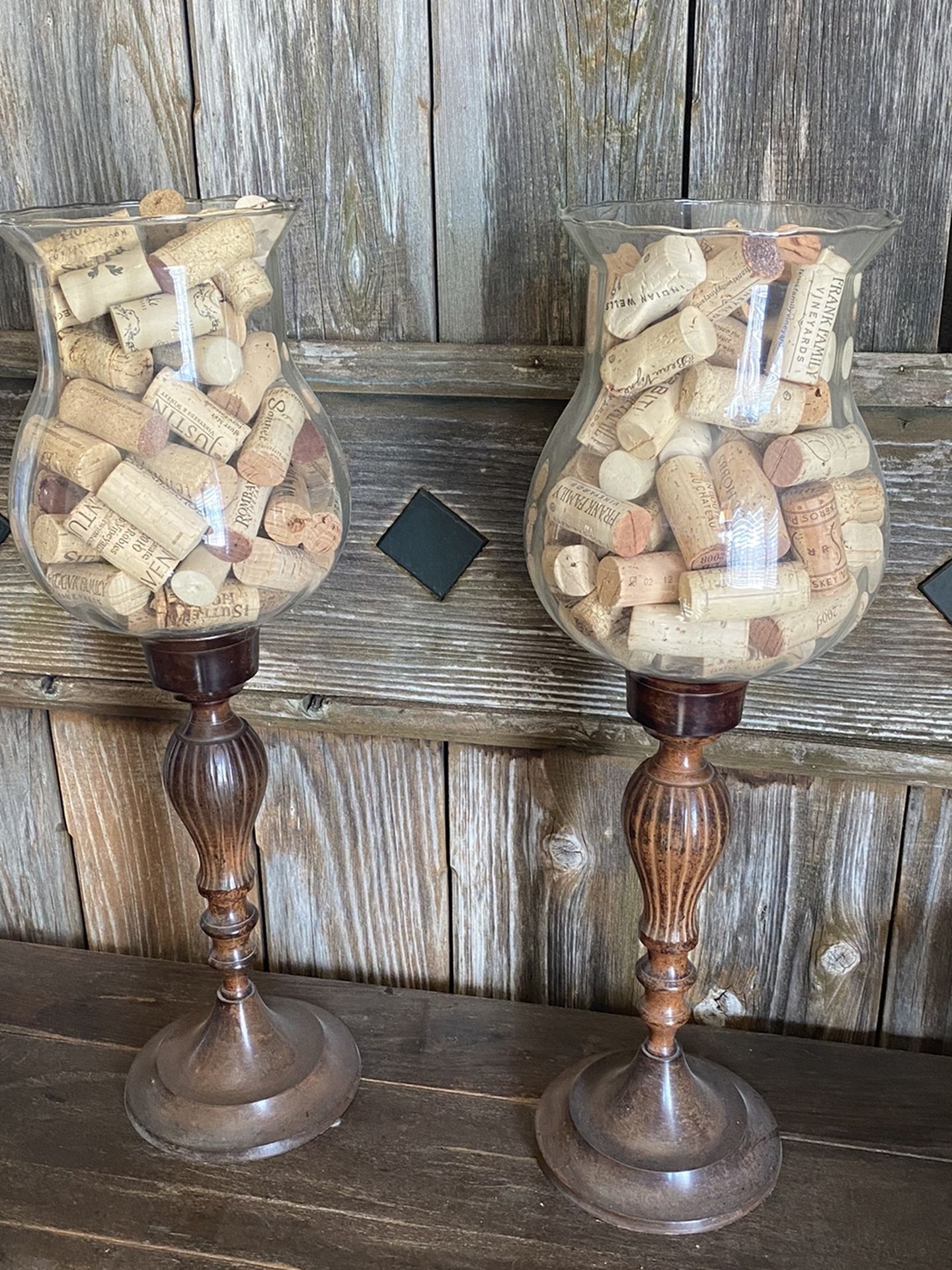 Beautiful Metal Candle Holder Set