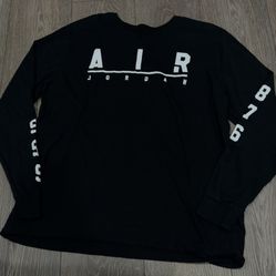 Nike Air Jordan Black  Long Sleeve 