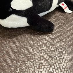 Ganz 10” Orca Whale Black/White Plush Stuffed Animal Toy 