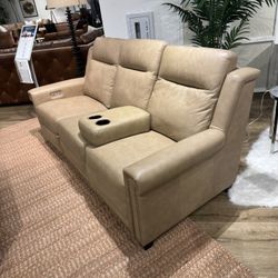 Leather Reclining Sectional Sofa