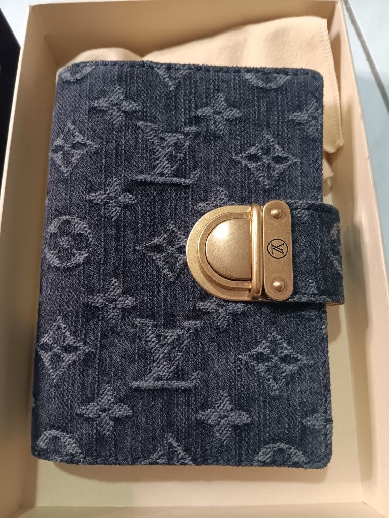 Louis Vuitton Monogram Denim Agenda Cover (Made in Spain) NEW Condition
