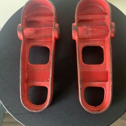 B F C O. Vintage Iron Boots.   Solid  Iron. from 1960’s.  $40