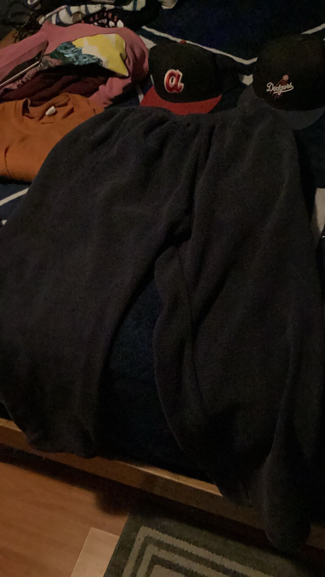  Gap Yeezy Wide Leg Fleece Sweatpants Black Size Medium New 