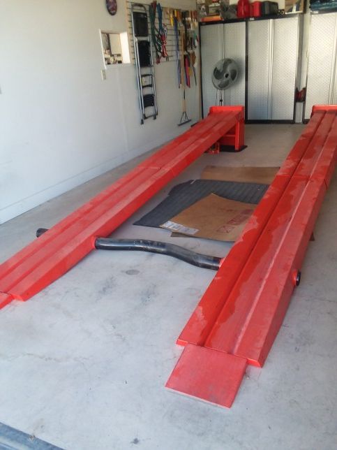 Kwik-Lift car ramp, 5000 lb capacity
