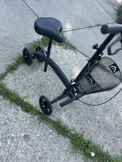 Seated Knee Scooter With Brakes/adjustable Heights